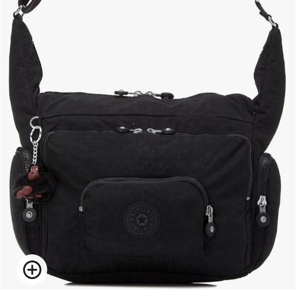 Kipling Erica/Europa Large crossbody bag Grey in excellent condition